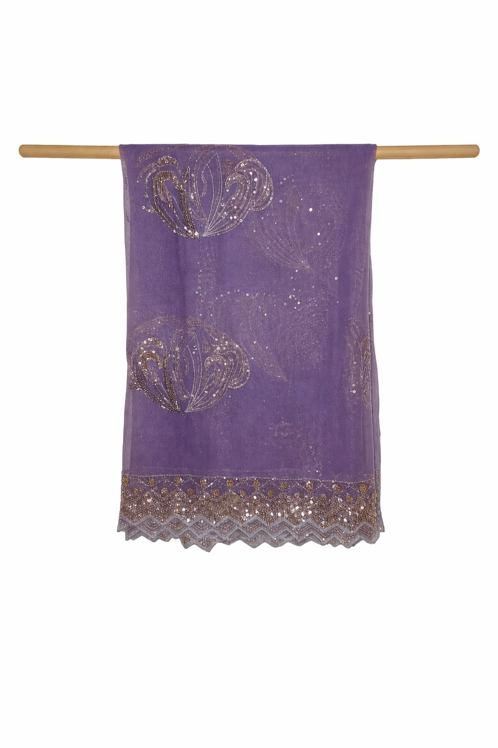 Pakistani Embroidered Salwar Kameez – Lavender Purple پاکستاني ګنډل شوی شلوار کمېز – بنفشي رنګ
