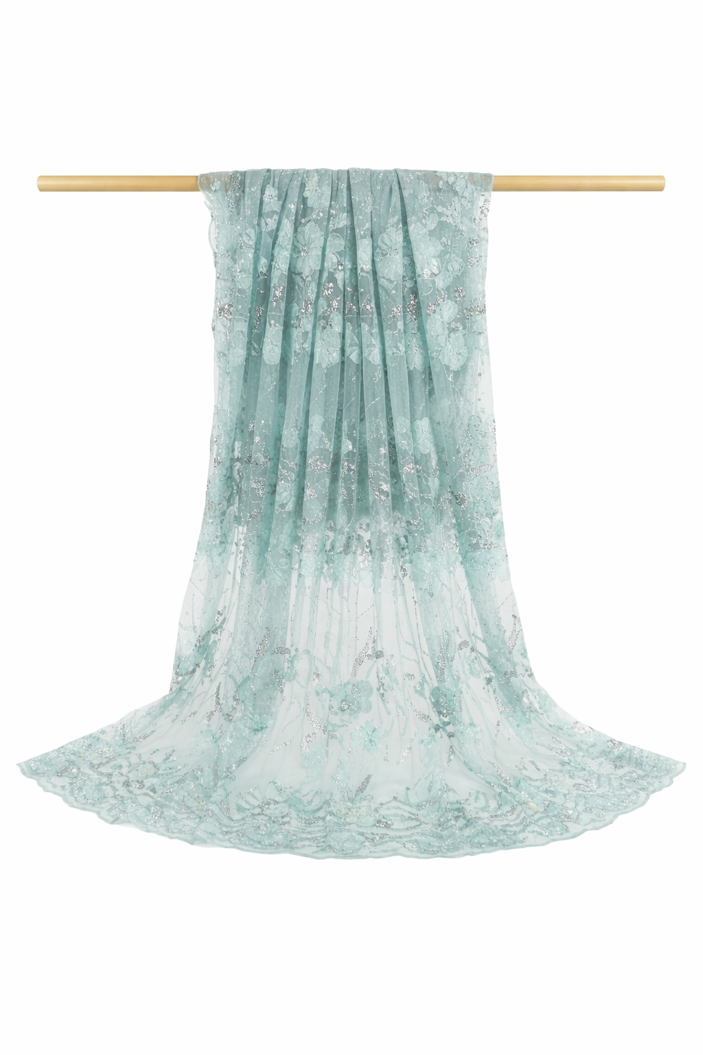 Pakistani Embroidered Salwar Kameez – Ice Blu پاکستاني ګنډل شوی شلوار کمېز – یخ آبي رنګ