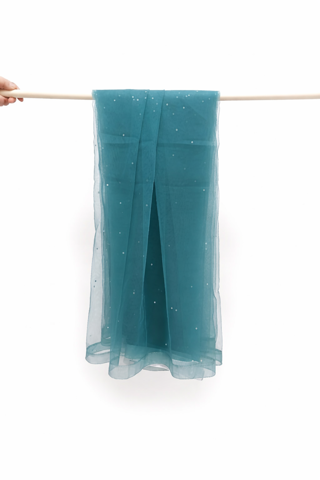 3 Pieces Pakistani Suit – Teal Green Embroidered Chiffon Dress   ۳ ټوټې پاکستاني سوټ – د ټیل شین رنګ ګنډل شوی لباس