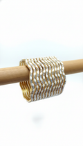 Gold and White Stone Bangles     د سرو زرو او سپين رنګ بنګړي