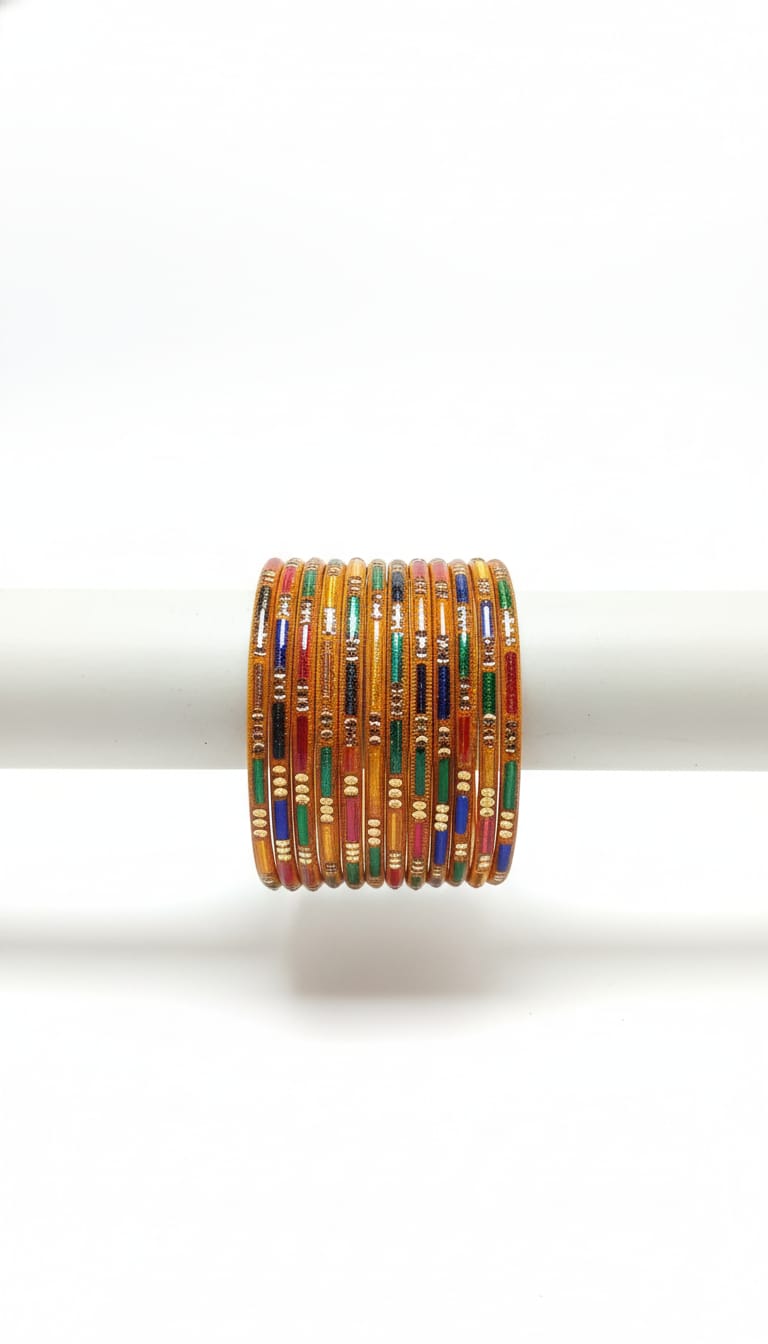 Traditional Multicolour Bangles Set دودیز رنګین بنګړي سیټ