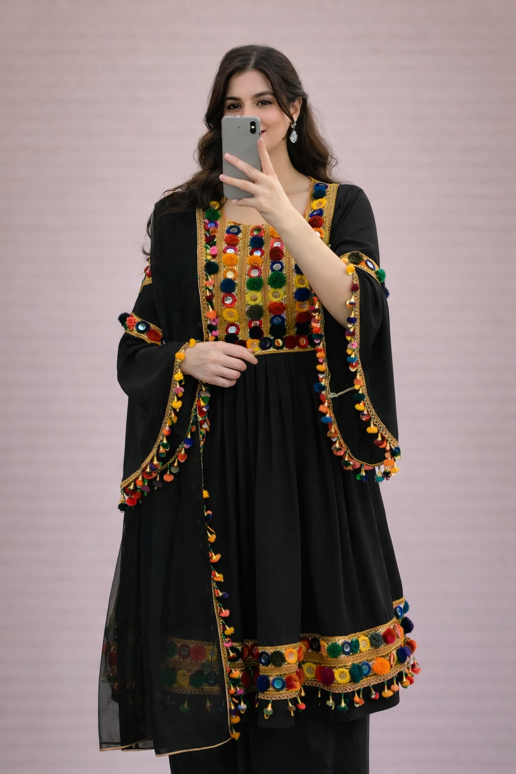 Afghani 3 Piece Embroidered Dress | The Royal Collection