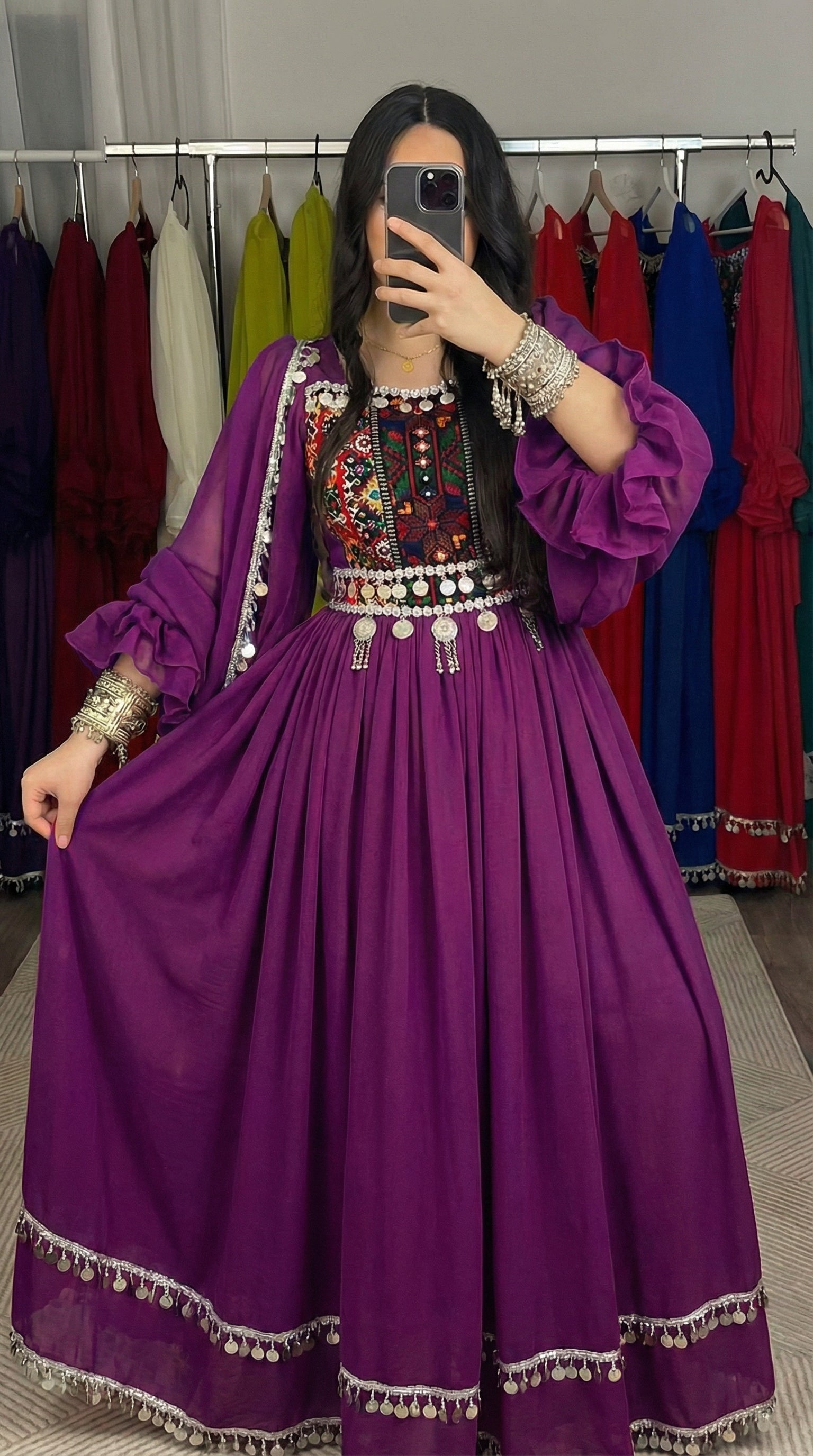 Lime Green Afghan Traditional Dress – Royal Collection