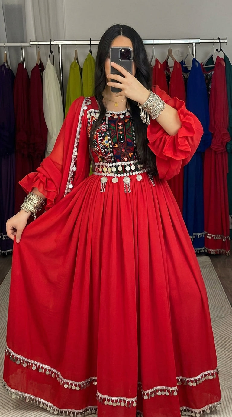 Lime Green Afghan Traditional Dress – Royal Collection